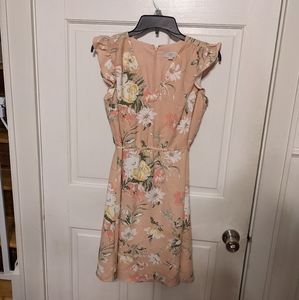 Loft flutter sleeve dress